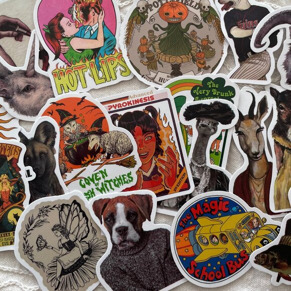 Big Box of Craft Supplies - pigments, stickers, dyes, wicks, fragrance, tags - Picture 3 of 14